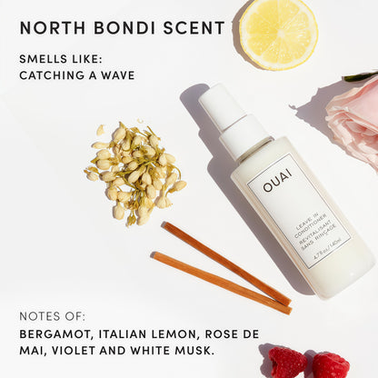 OUAI Leave In Conditioner & Heat Protectant for Hair - Prep Hair for Styling or Use as Detangling Spray to Fight Frizz & Flyaways - No Parabens, Sulfates or Phthalates (4.7 oz)