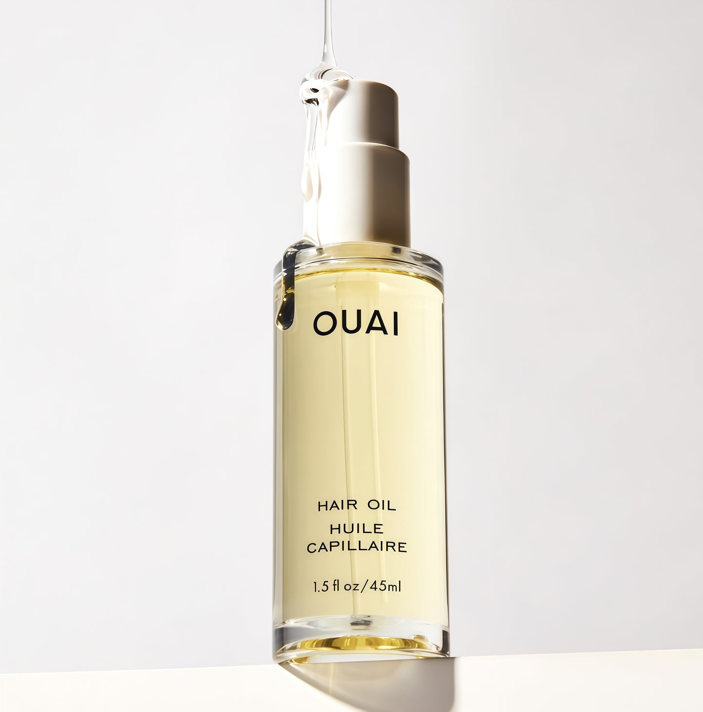 OUAI Hair Oil - Hair Heat Protectant Oil for Frizz Control - Adds Shine and Smooths Split Ends - Color Safe Formula - Paraben, Phthalate and Sulfate Free (1.5 fl oz)