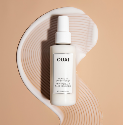 OUAI Leave In Conditioner & Heat Protectant for Hair - Prep Hair for Styling or Use as Detangling Spray to Fight Frizz & Flyaways - No Parabens, Sulfates or Phthalates (4.7 oz)